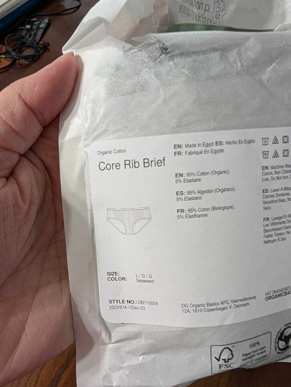NWT 2 Pair Organic Basics Core Briefs - Picture 7 of 7